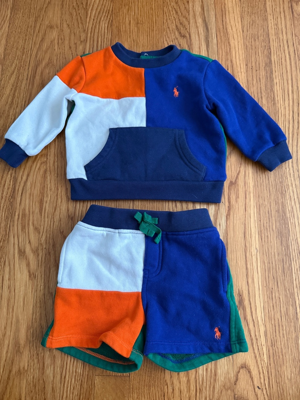 Ralph Lauren color lock baby sweat outfit 9m
